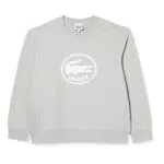 Lacoste SH7582 Felpa, Uomo, Grigio, M