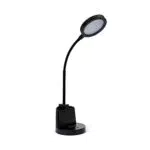 Lampada da scrivania LED 7W con interruttore touch e portapenne. Nero