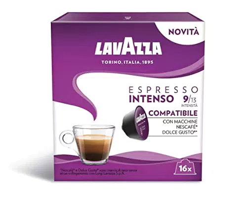 Lavazza, Espresso Intenso, 96 Capsule Compatibili con Macchine Nescafé Dolce Gusto