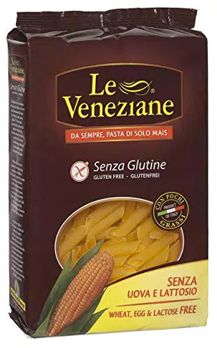 Le Veneziane Penne Pasta 100% Mais senza Glutine, 250g