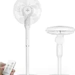 LeaderPro 2 in 1 Ventilatore a Piantana 136cm, Ventilatore Silenzioso 20dB