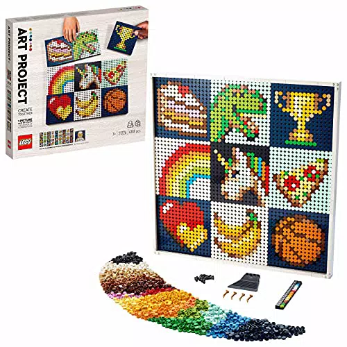 LEGO 21226 Art Progetto d'Arte - Creiamo Insieme, Costruzioni per Mosaico e Lavoretti Creativi