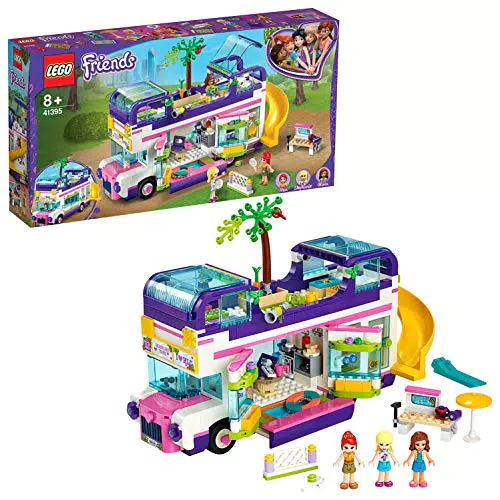 LEGO 41395 Friends Il Bus dell'Amicizia con Piscina e Scivolo