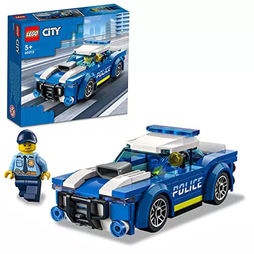 LEGO 60312 City Police Auto della Poliziaet di Costruzione con Minifigure e Macchina Giocattolo per Bambini di 5+ Anni
