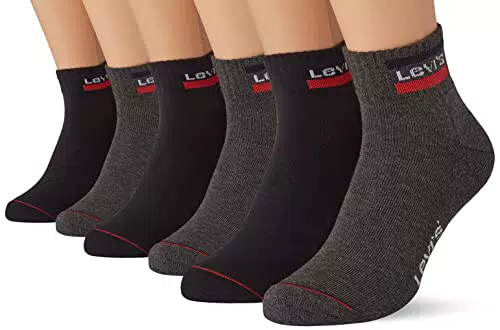 Levi's Cut Sport Logo 6p Ecom, Mid Grey/Black, 035 Uomo