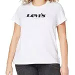 Levi's The Perfect Tee New Logo Ii White+ Grapaglietta Donna
