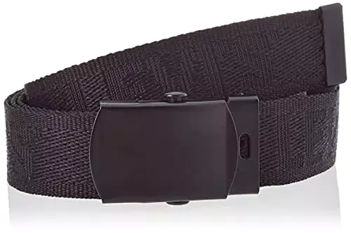 Levi's Tonal Tickfaw Web Belt Cintura, Regular Black