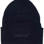 Levi's Wordmark Beanie Berretto, Blu Navy, Taglia Unica Uomo