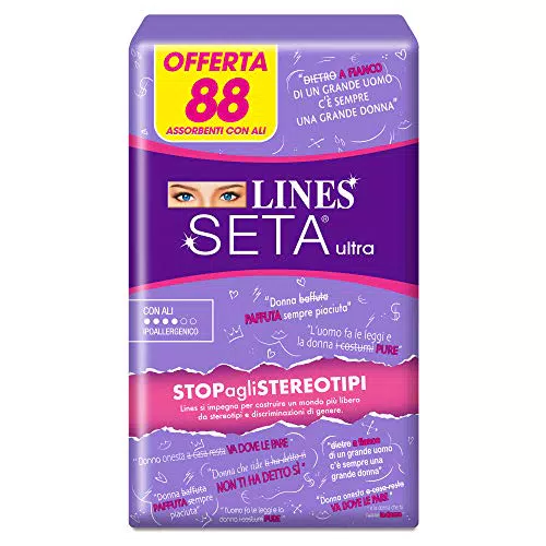 Lines Seta Assorbenti Ultra Giorno con Ali, PACCO SCORTA