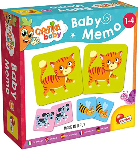 Liscianigiochi, Gioco Educativo, Multicolore, 1-4 Anni, 24 carte, animali