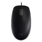 Logitech B110 Mouse USB cablato, pulsanti silenziosi