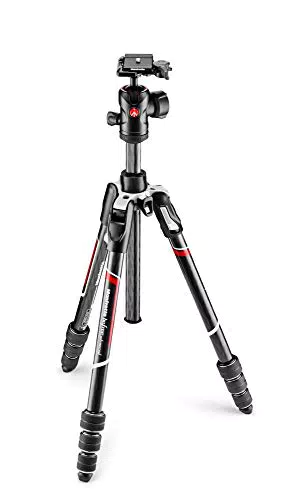 Manfrotto Befree Advanced Twist, Kit Treppiede da Viaggio con Testa Fluida e Chiusura Twist