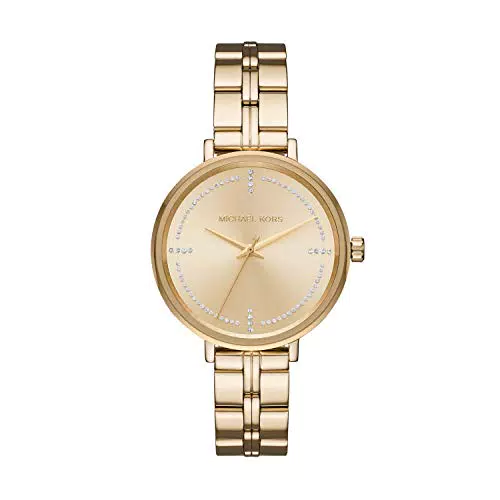 Michael Kors Orologio Analogico Quarzo Donna con Cinturino in Acciaio Inossidabile