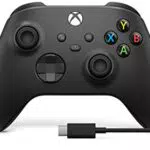 Microsoft Controller Wireless per Xbox, Nero Carbone + Cavo USB-C