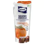 MILMIL Bagno Doccia Castagne & Cachi Coccolati - Caldo Piacere - Con Estratti Biologici - Flaconbusta 750ml