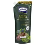 MILMIL Bagno Doccia Pino & Ginepro - Igienizzante - Con Antibatterico Naturale - Fresco Piacere - Con Estratti Biologici - Flaconbusta 750ml