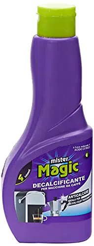 Mister Magic - Decalcificante Macchinetta caffè, Trattamento Anticalcare per Piccoli Elettrodomestici