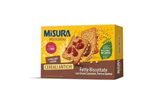 Misura Fette Biscottate Multicereali, ai Cereali Antichi