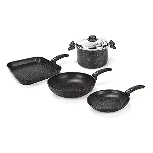 Moneta Etnea Batteria Smart Set da 5 Pezzi, Padella 24 cm