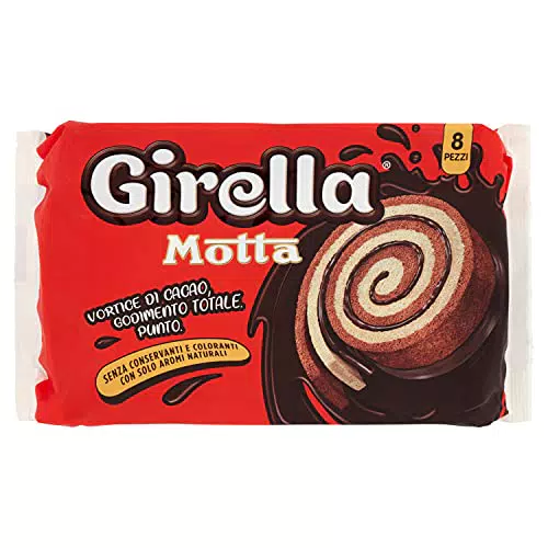 Motta Girella Spirale al Cioccolato, Senza Conservanti e Coloranti
