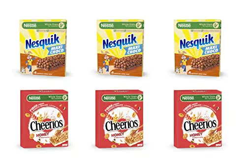NESQUIK CHEERIOS Barrette Assortite Nesquik Maxi Choco e Cheerios 36 Pezzi