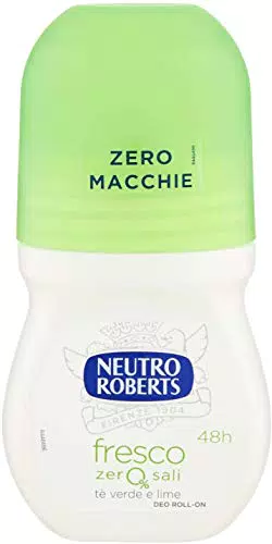 Neutro Roberts, Deodorante Roll On Fresco con Té Verde e Lime