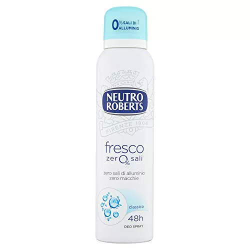 Neutro Roberts, Deodorante Spray Fresco Senza Sali di Alluminio