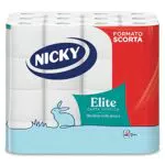 Nicky Elite Carta Igienica a 3 Veli, Confezione da 48 Rotoli