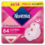 Nuvenia - Assorbente Normal Ultra con Ali - Superficie Traspirante e Assorbenza Rapida - 6 Confezioni da 14 Assorbenti