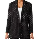 ONLY JdY Jdygeggo L/S Blazer Jrs Noos, Nero/AOP: Nuvola Ballerino a Pois