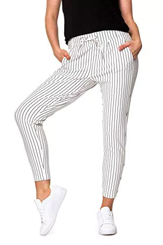 Only Onlpoptrash Easy Rush Stripe Pnt Noos Pantaloni