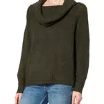 Only Onlstay L/S Cowlneck-Pullover CS Knt Maglione, Night/Dettaglio: mélange