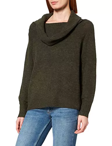 Only Onlstay L/S Cowlneck-Pullover CS Knt Maglione, Night/Dettaglio: mélange