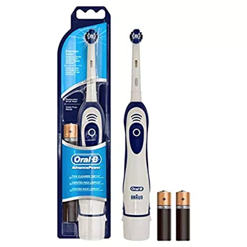 Oral-B Advance Power Spazzolino Batteria, Bianco/Blu