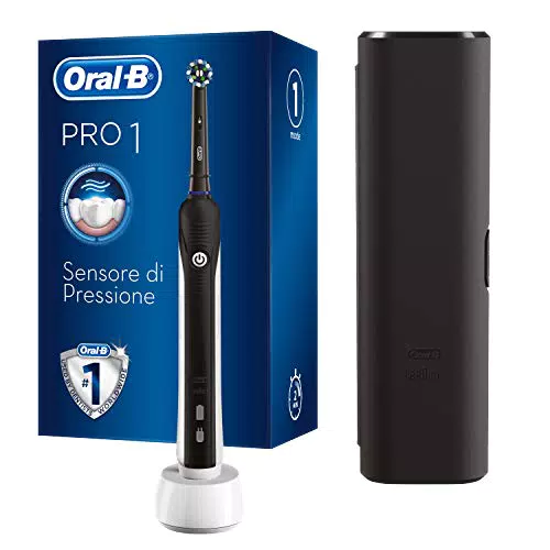 Oral-B Spazzolino Elettrico Ricaricabile Pro 1-750, Sensore di Pressione