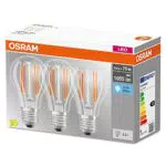 OSRAM LED BASE Classic A75ampade LED A Filamento Chiaro In Vetro Per Base E27