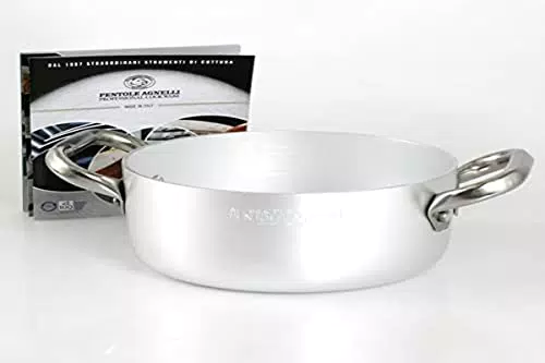 Pentole Agnelli ALMA10426 Casseruola Alta con Maniglie