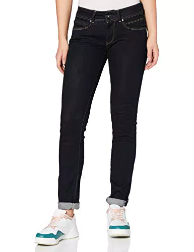 Pepe Jeans New Brooke, Jeans, Donna, Blu