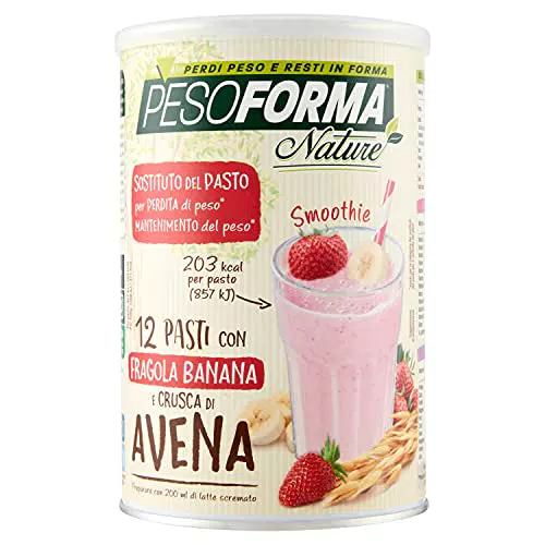 Pesoforma Nature Smoothie Fragola e Banana, Pasto Sostitutivo per il controllo Del Peso