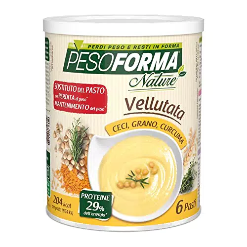 Pesoforma Vellutata Ceci Grano e Curcuma, Pasto Sostitutivo Salato per Ritrovare La Formaostituto Dei Pasti per controllare il Peso