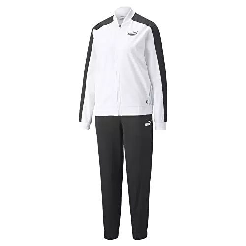 PUMA Baseball Tricot Tuta Cl, Track Donna, Colore Bianco