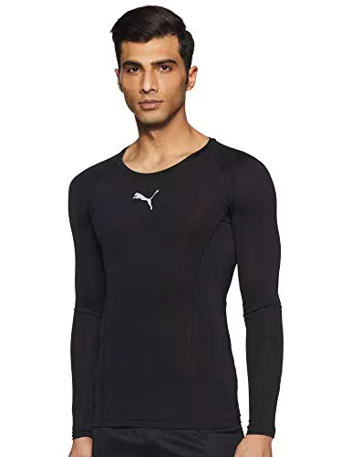 Puma Liga Baselayer Tee Ls, Maglia Calcio, Uomo, Nero