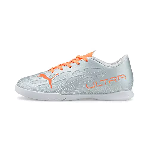 PUMA Ultra 4.4 It Jr, Scarpe da Calcio, Diamante Argento Neon Agrumi