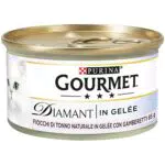 Purina Gourmet Diamant Umido Gatti Fiocchi di Tonno in Gelée con Gamberetti