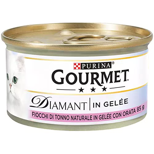 Purina Gourmet Diamant Umido Gatto Fiocchi di Tonno in Gelée con Orata