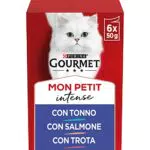 Purina Gourmet Mon Petit Umido Gatto con Tonno, Salmone e Trota