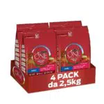 Purina One Medium/Maxi > 10 kg Cibo per Cani Adulti con Manzo e Riso