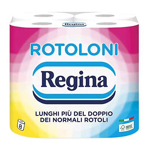 Rotoloni Regina - Maxi Rotoli di Carta Igienica, 500 Fogli a 2 Veli