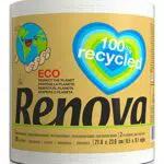 RENOVA rotoli da cucina rotolo da cucina Renovagreen Bianco Bio 1 = 10  1 gigarollo da cucina