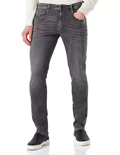 Replay Anbass Aged, Jeans Conico, Uomo, Grigio